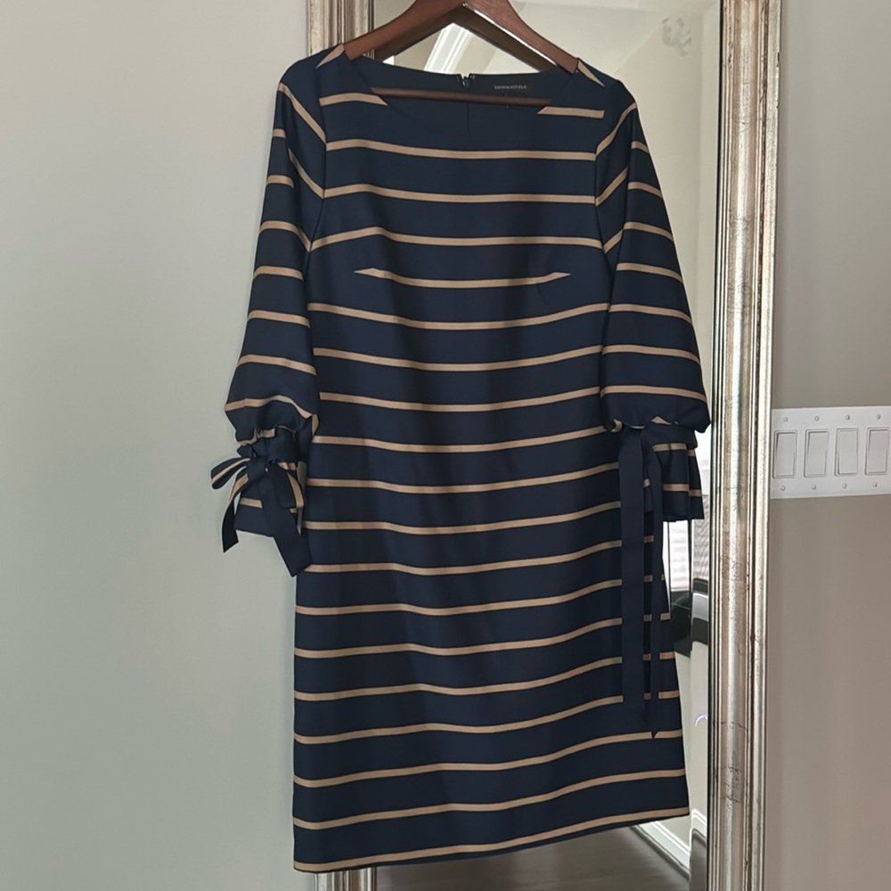 Banana Republic Dress (lined) w/tie sleeves